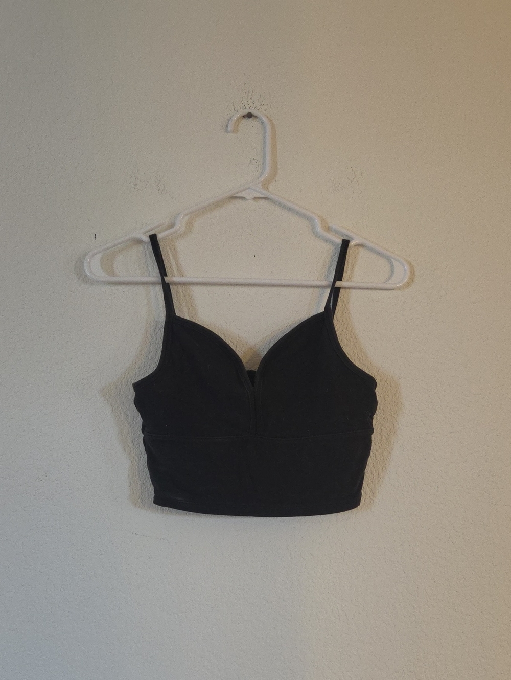 Hollister Black Cropped Padded Camisole